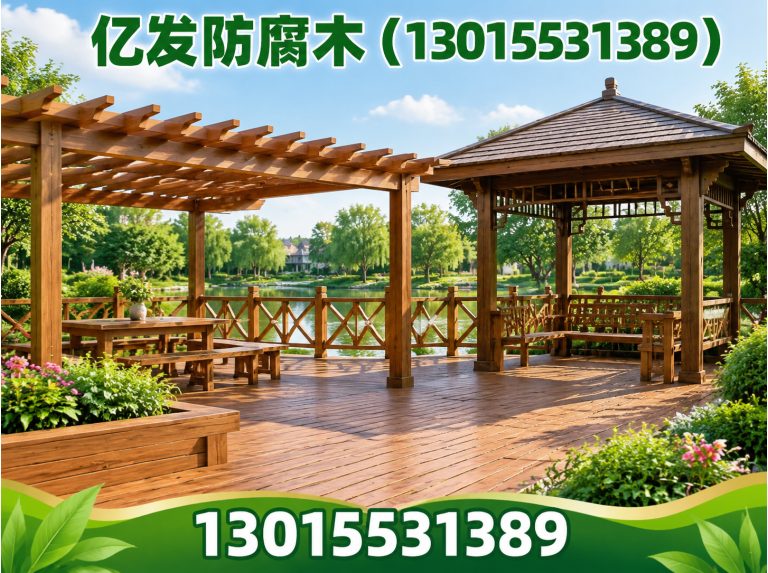 上街区防腐木工程展示图